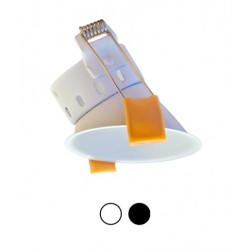 Foco empotrar Konica Asimétrico 82mm, para Lámpara GU10/MR16 en color Blanco ó Negro